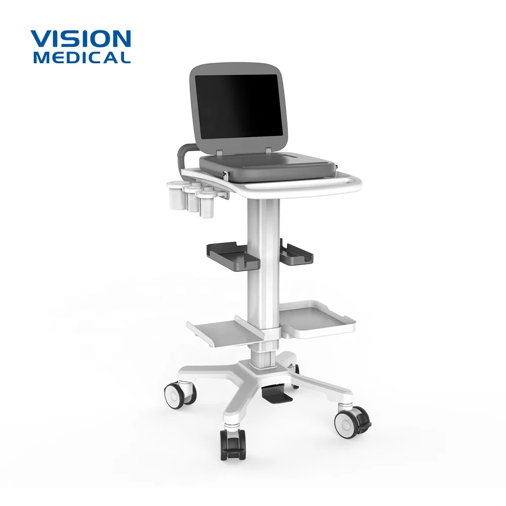 

hospital mobile medical equipment withstand 50kg multifunctional ultrasound cart