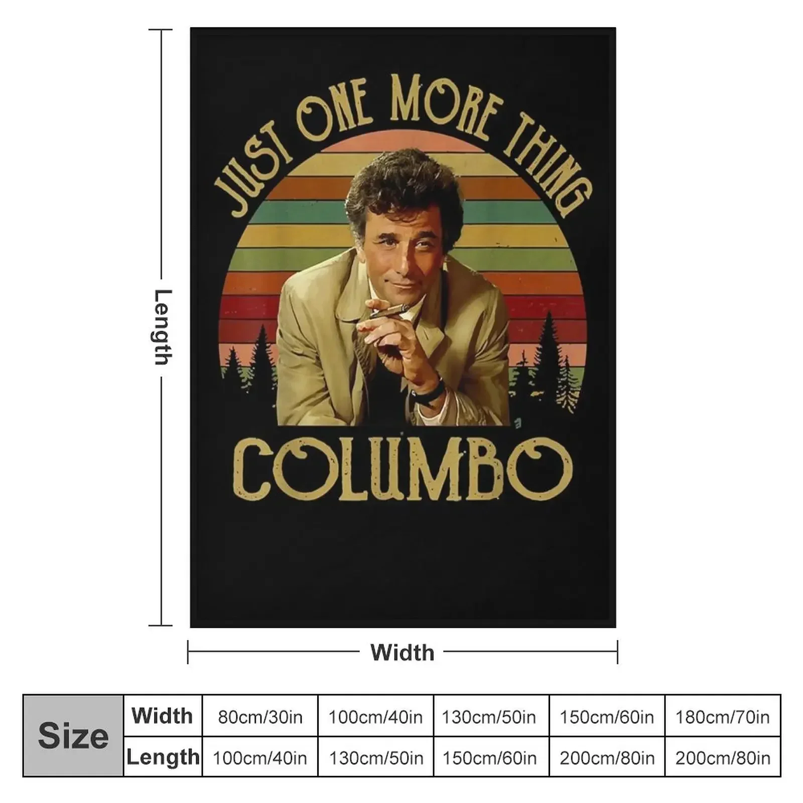 Men Women Just One More Thing-Columbo Columbo Inspired Movie Throw Blanket Single for winter Thermal Blankets