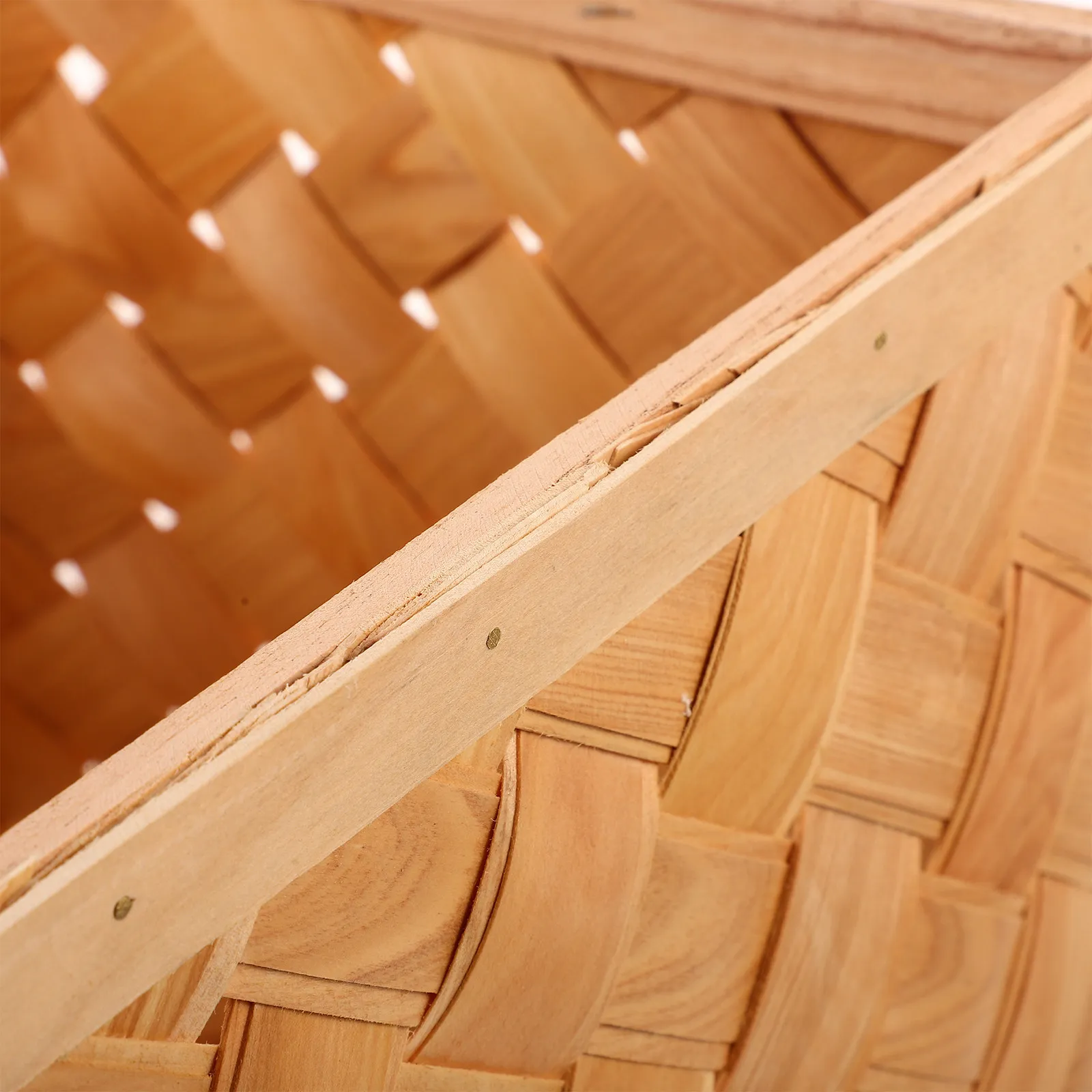 

Плетеная вручную подвесная корзина для хранения из натурального дерева, премиум-класса, износостойкая, с портативной ручкой, большой вместимости, для фруктов и овощей