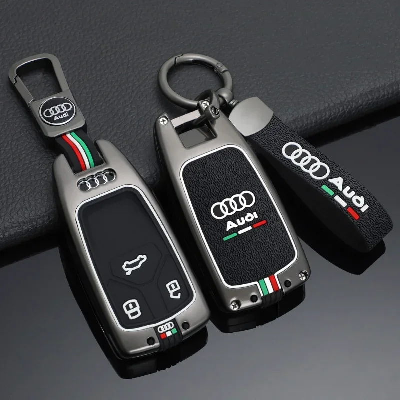 

Автомобильный чехол для дистанционного ключа, защитный чехол-держатель для Audi A4 A4L A5 Q5 Q7 TT TTS 8S B9 2016 2017 2018, автомобильный брелок, аксессуары