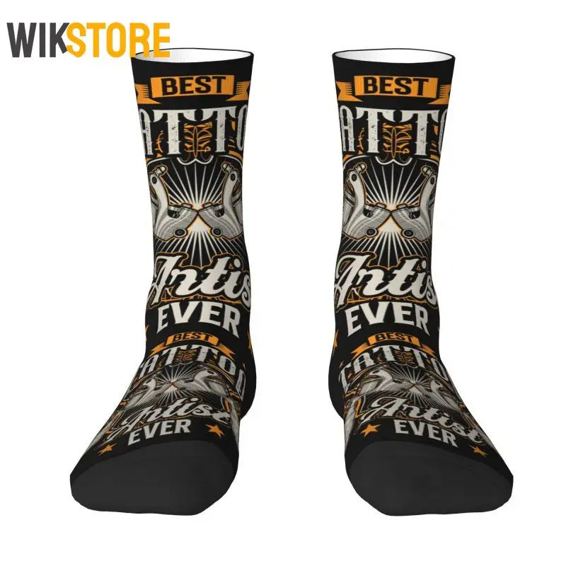 

Tattooists Best Tattoo Artist Ever Dress Socks Mens Womens Funny Novelty Tattoo Experts Breathable Crew Sock