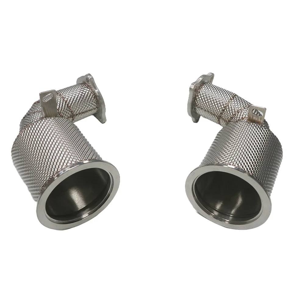 2017-2023 for  Exhaust Downpipe 304 Stainless Steel 971 2.9T Heat Shield New Condition
