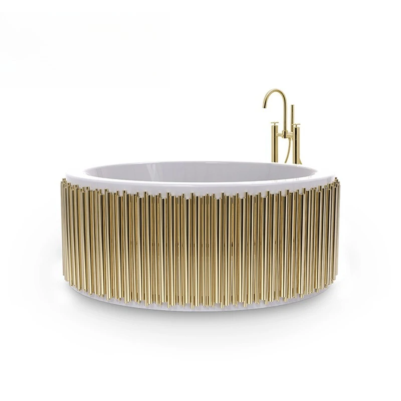 The large villa has a round bathroom bathtub that can be used for single and double bathtubs, and high-end hotel bathtubs