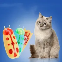 Mini Cat Toy Electric Bug Cat Toy Interactive Cute Ladybird Beetle Automatically Turn Over Pet Toy Insect Interactive Jouet Chat