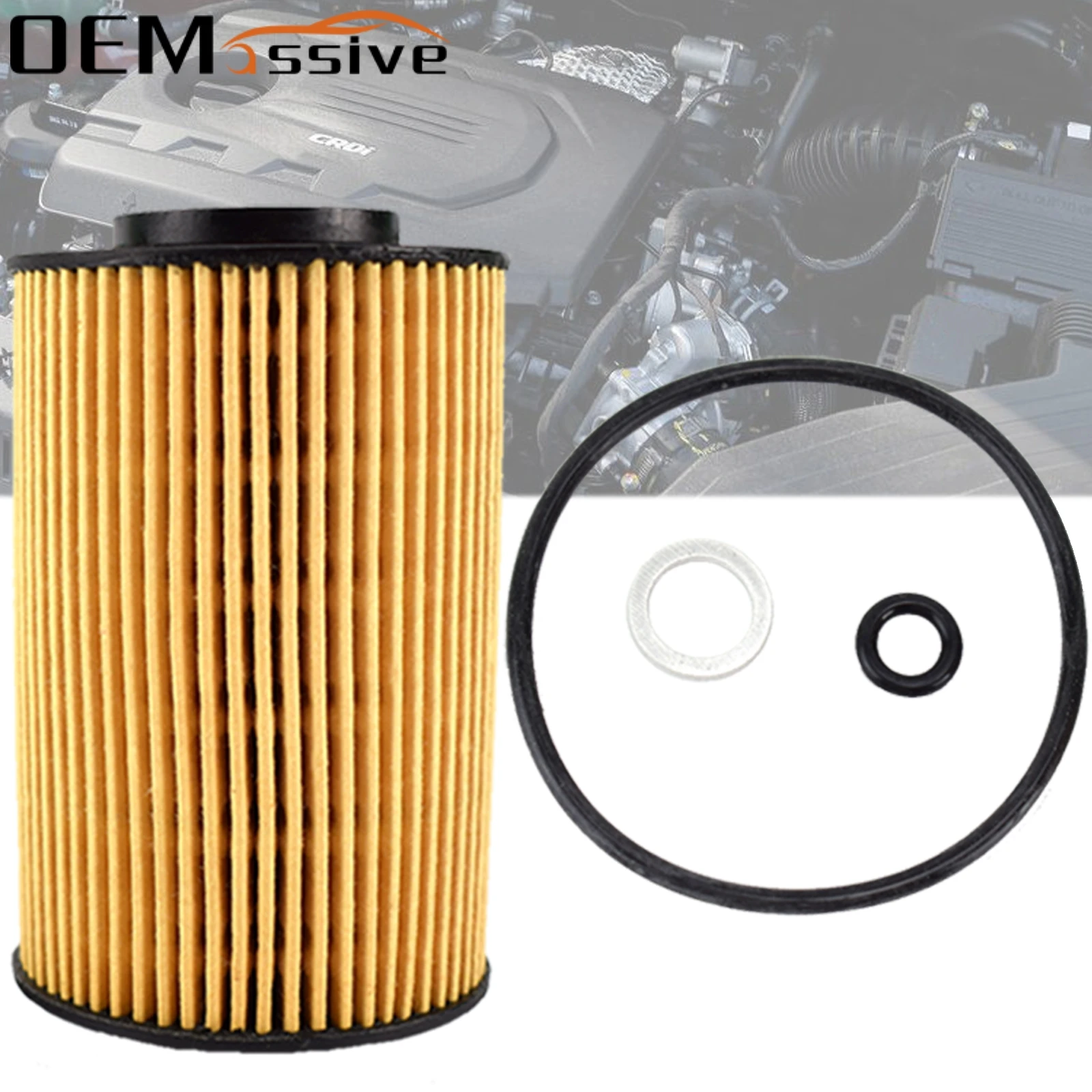 Oil Filter For Kia Venga 2010 2011 2012 2013 2014 2015 1.4 1.6 CRDi 1396ccm 1582ccm Stonic 2017 2018 2019 1.6 CRDi Diesel