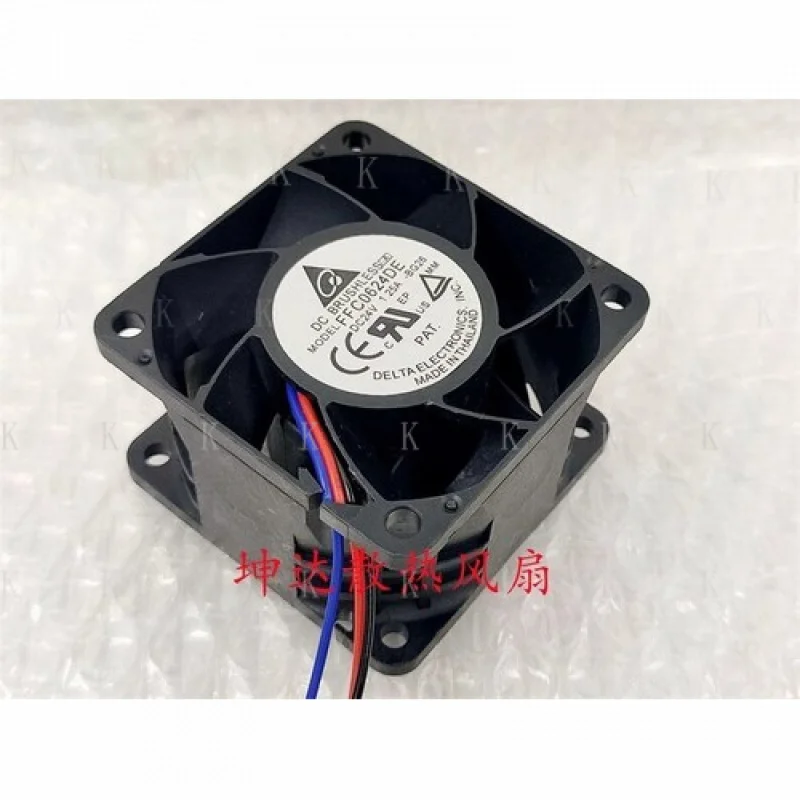 C for   Delta FFC0624DE 6038 DC24V 1.25A 6CM 3-Wire Large Airflow Inverter Cooling Fan