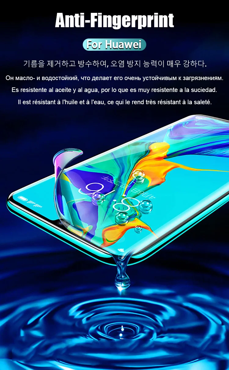 4 Stück HD Hydrogel-Folie für Huawei P60 P30 P70 P40 P50 Pro P20 Lite Vollständige Displayschutzfolie Mate 60 50 40 30 20 Pro Nicht Glas – Detail 8