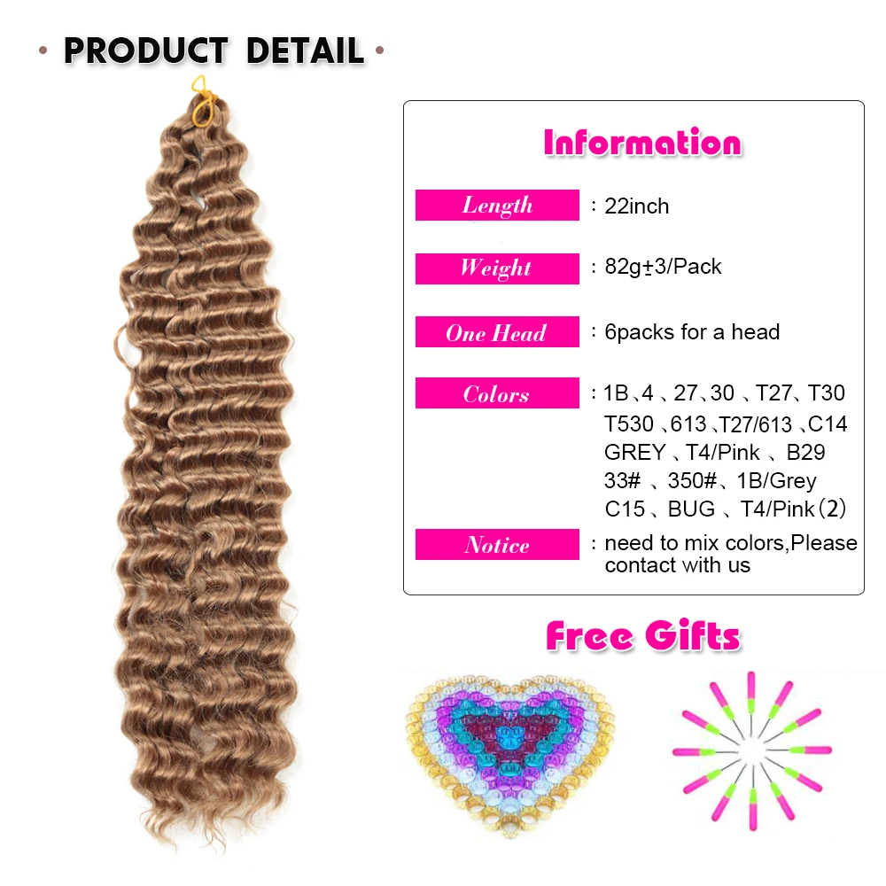 Deep Twist Crochet Hair 22Inch-30inch Freetress Synthetic Ombre Braiding Hair Extensions Low Tempreture Fiber Hair Alibaby