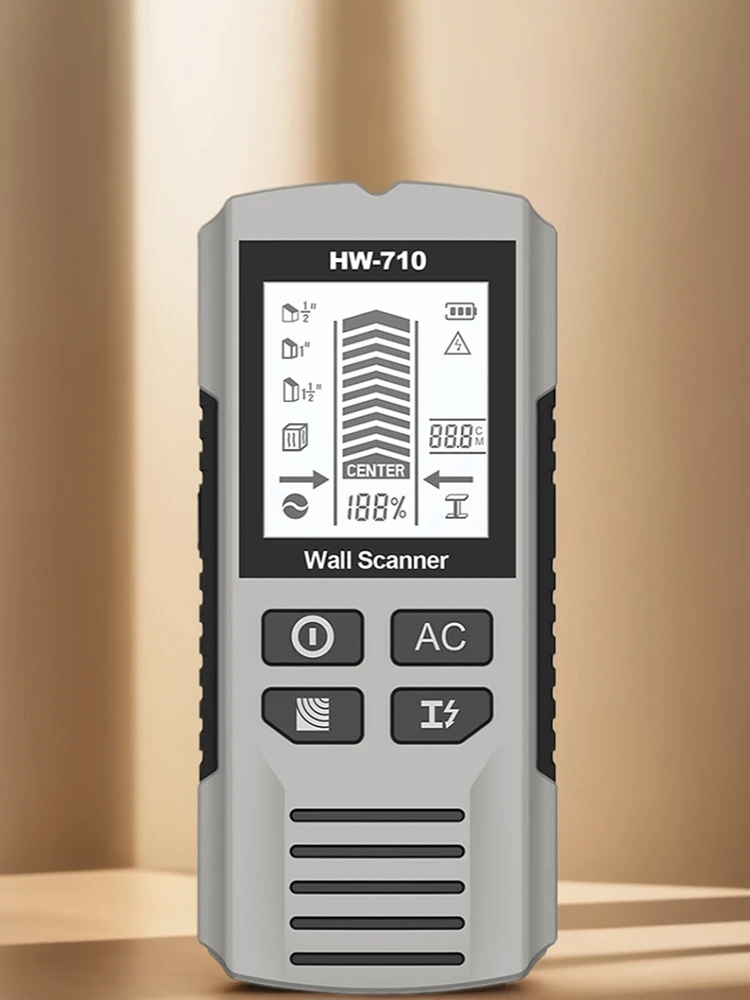 6-in-1 Electronic Stud Detector Green Backlight Stud Finder Tool Wall Detector for 1-1/2 Inch Drywall Stud Center Detecting