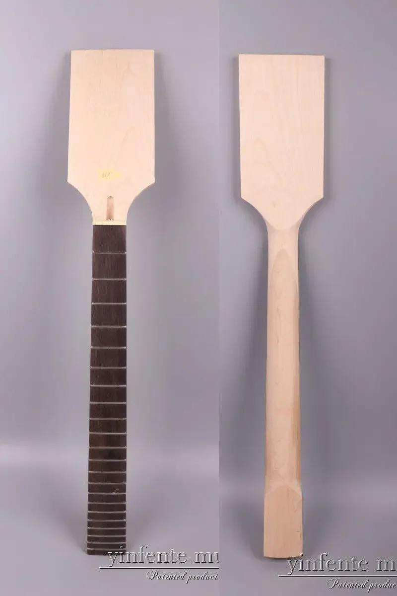 

Electric Guitar Neck Replacement Paddle Head 22 Fret Unfinished Electric Guitar Parts & Accessories Bolt on Heel No Inlay