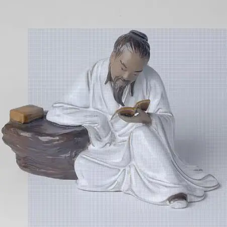 

Decoration of Chinese put pieces of Statue Ceramic Figure---Shiwan Kiln,Reader