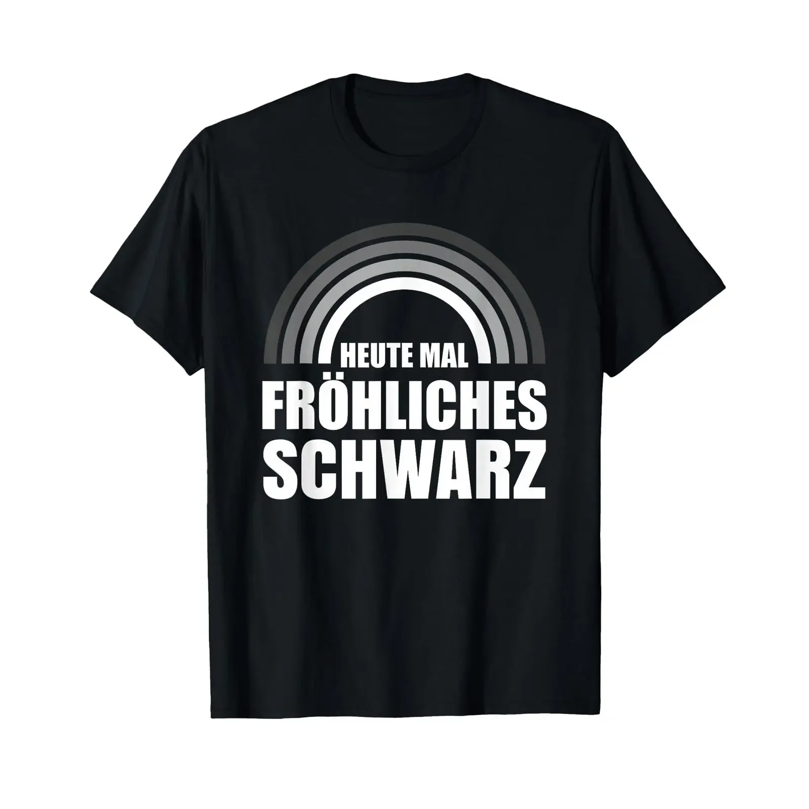 Gothic Goth Sarcasm T Shirt Heute mal Happy Black vintage Washed fashion Casual designer clothes Comfortable graphic Breathable
