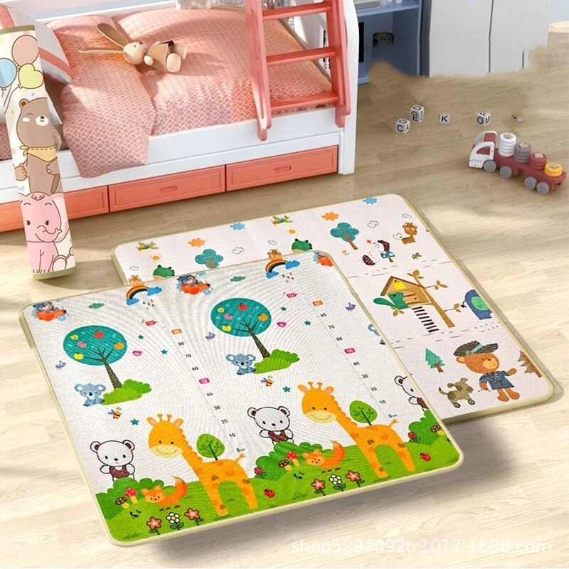 Large Size Play Mat for Children\'s Safety Mat 1cm EPE Environmentally Friendly Thick Baby Crawling Play Mats Folding Mat Carpet