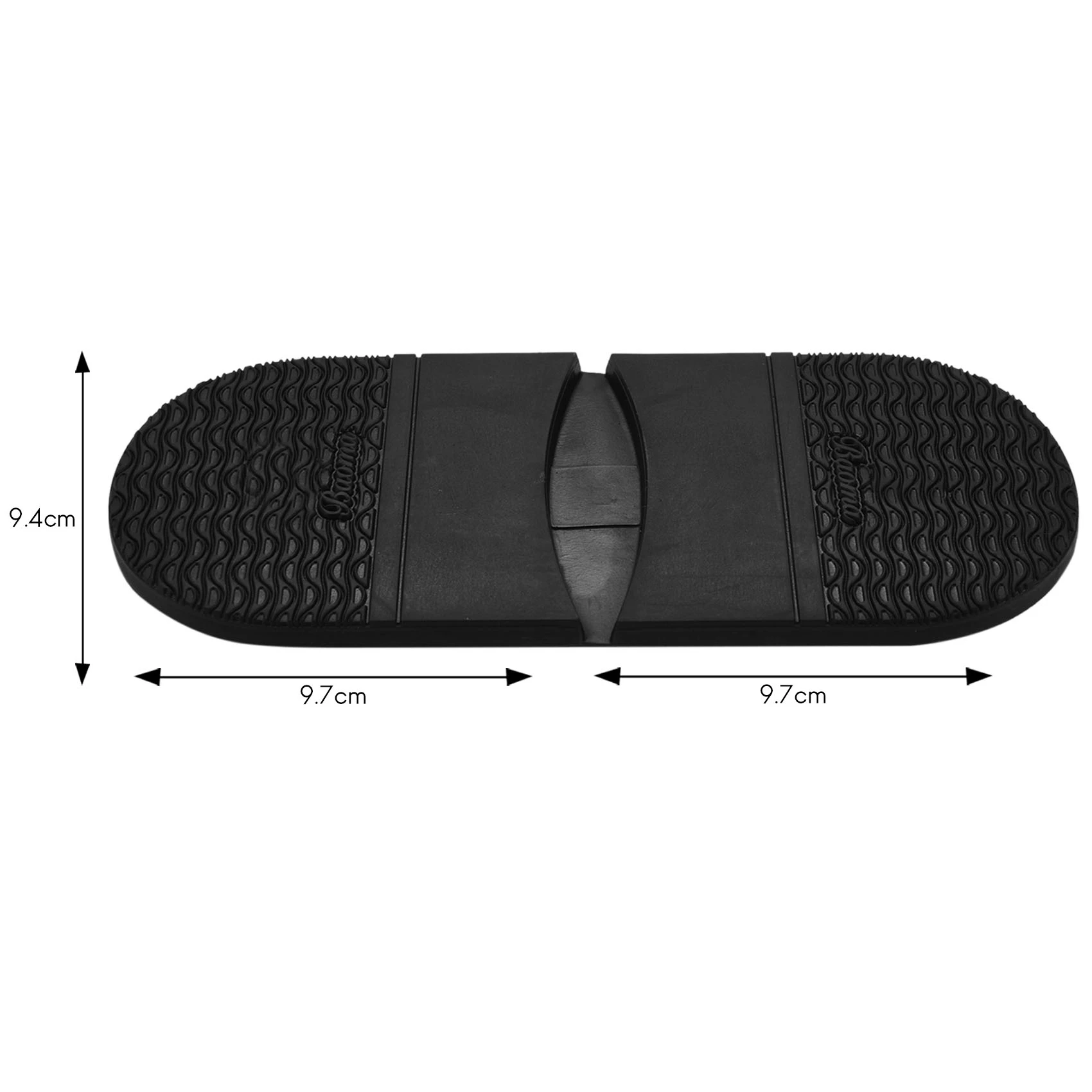 

ABJL-2 Pair Shoe's Non-Slip Rubber Heel Insole Shoes Repair 6.5Mm
