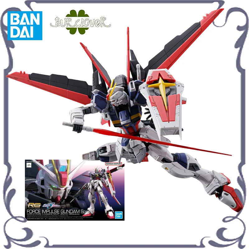 

BANDAI Original GUNDAM RG 1/144 FORCE IMPULSE CUNDAM SPEC II Anime Action Figure Assembly Model Toys Collectible Model In Stock