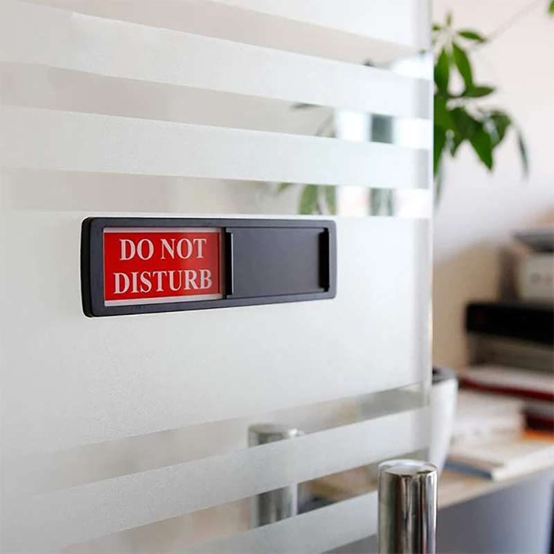 1 pcs Privacy Signs - Do Not Disturb/Welcome Signs for Home Office Restroom Meeting Hotel Hospital, Sliding Door Indicator Signs