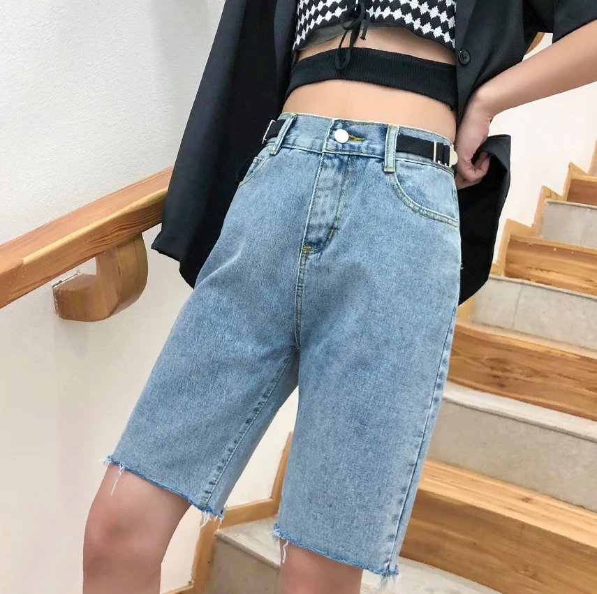 Summer Vintage Style Sexy Regular Fit V Neck High Waist Dark Wash Denim Flare Jeans Set Breathable Washable