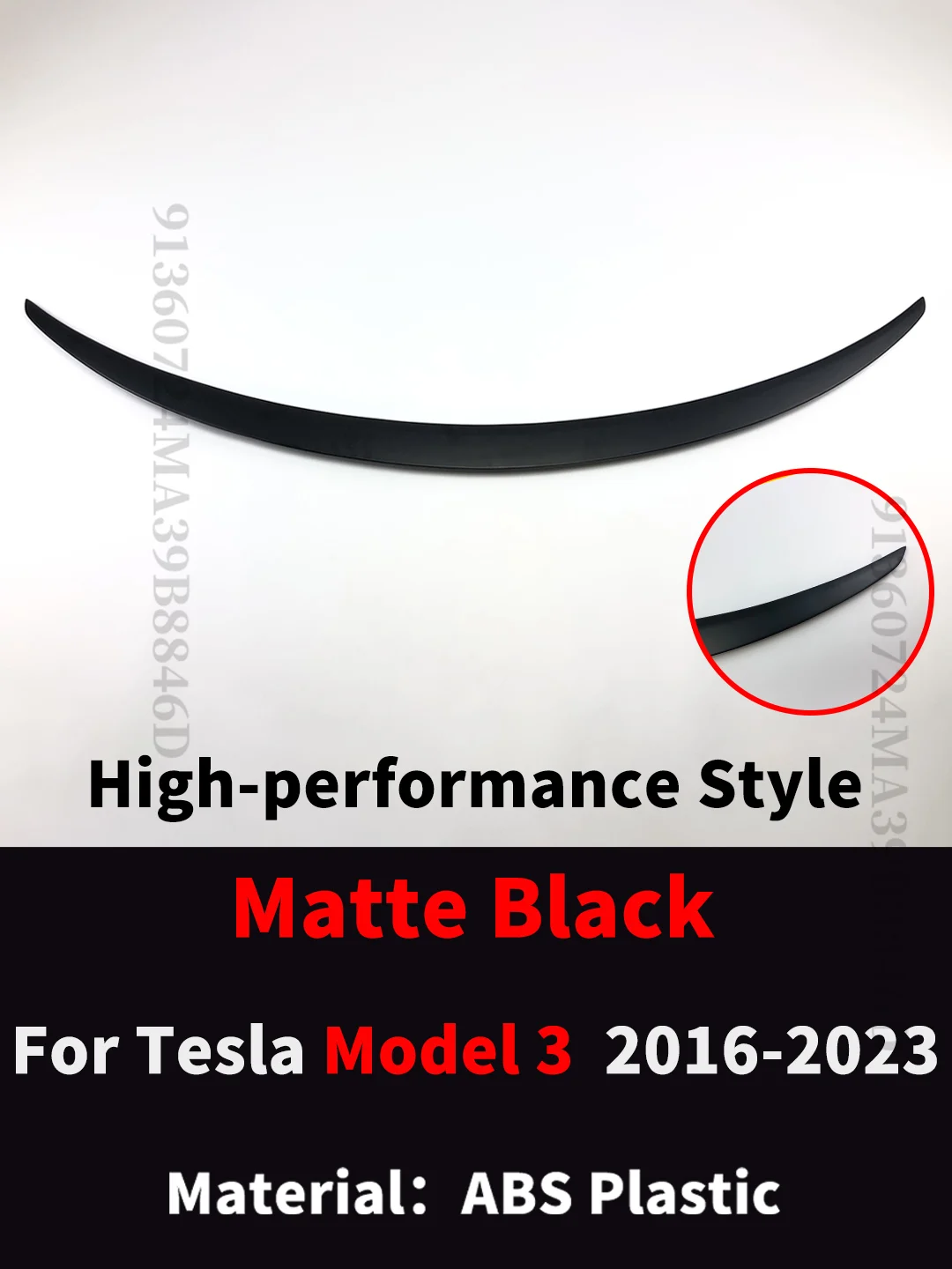 3 Matte Black
