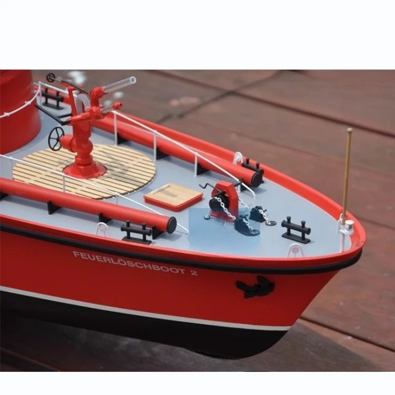 1/25 Dusseldorf RC Sprinkler Nave di Fuoco RTR Edizione Doppio Motore In Fibra di vetro Scafo Simulazione Lavoro Per Adulti RC Barca Modello Giocattolo Regalo