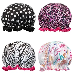 4pcs Extra Large Bath Caps Perfect For Hair Lengths And Thicknesses Waterproof