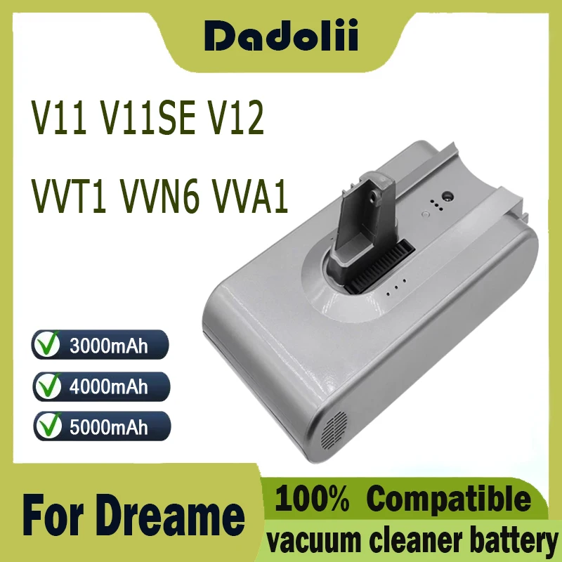 Replacement Battery For Dreame V11 V11SE V12 VVT1 VVN6 VVA1 Wireless Vacuum Cleaner 18650 Battery Pack Replacement Battery