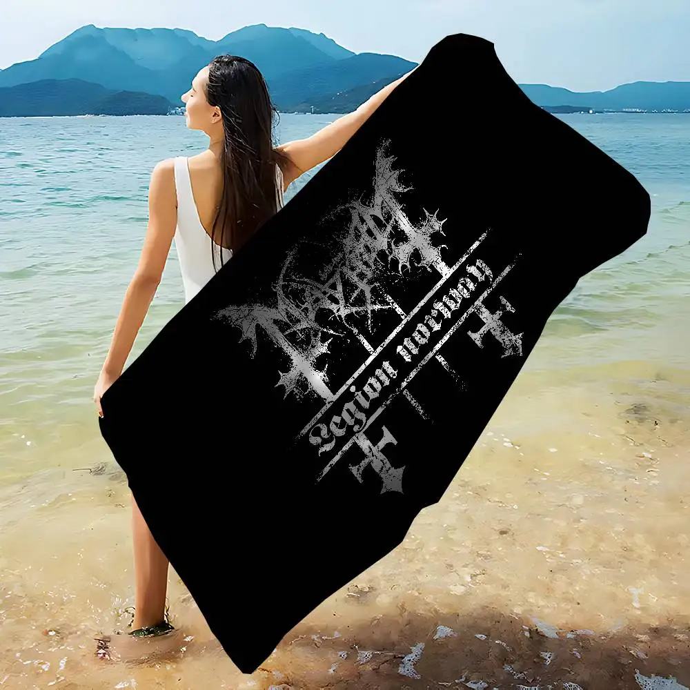 Death Rock M-Mayhem classic Band Bath Towel Microfiber Soft Water Absorbing Breathable For Girl Kids Decorative Beach Towel