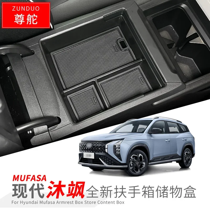 Car Accessories For Hyundai  MUFASA 2023 Car Central armrest box storage box decoration