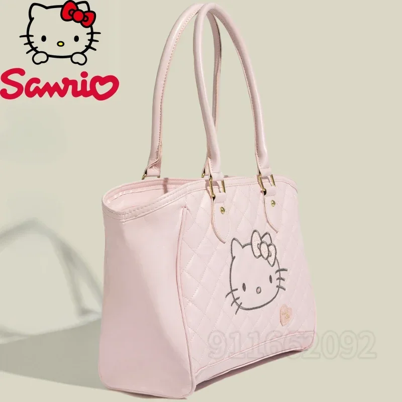 Sanrio Hello Kitty Women's Handbag Luxury Brand Fashion Women's Shoulder Bag Cartoon Women's Bag Large Capacity High Quality