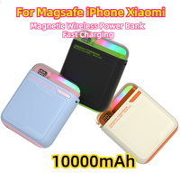 For Magsafe iPhone Xiaomi 10000mAh Magnetic Wireless Power Bank Fast Charging PD20W External Spare Battery Portable Powerbank