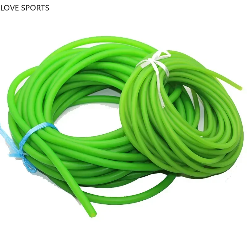 

New 20 Meters Green Natural Rubber Band Latex Tube Pull Rope The Latex Tubes Tourniquet Rope Elastic Rubber Band For Sportswoman