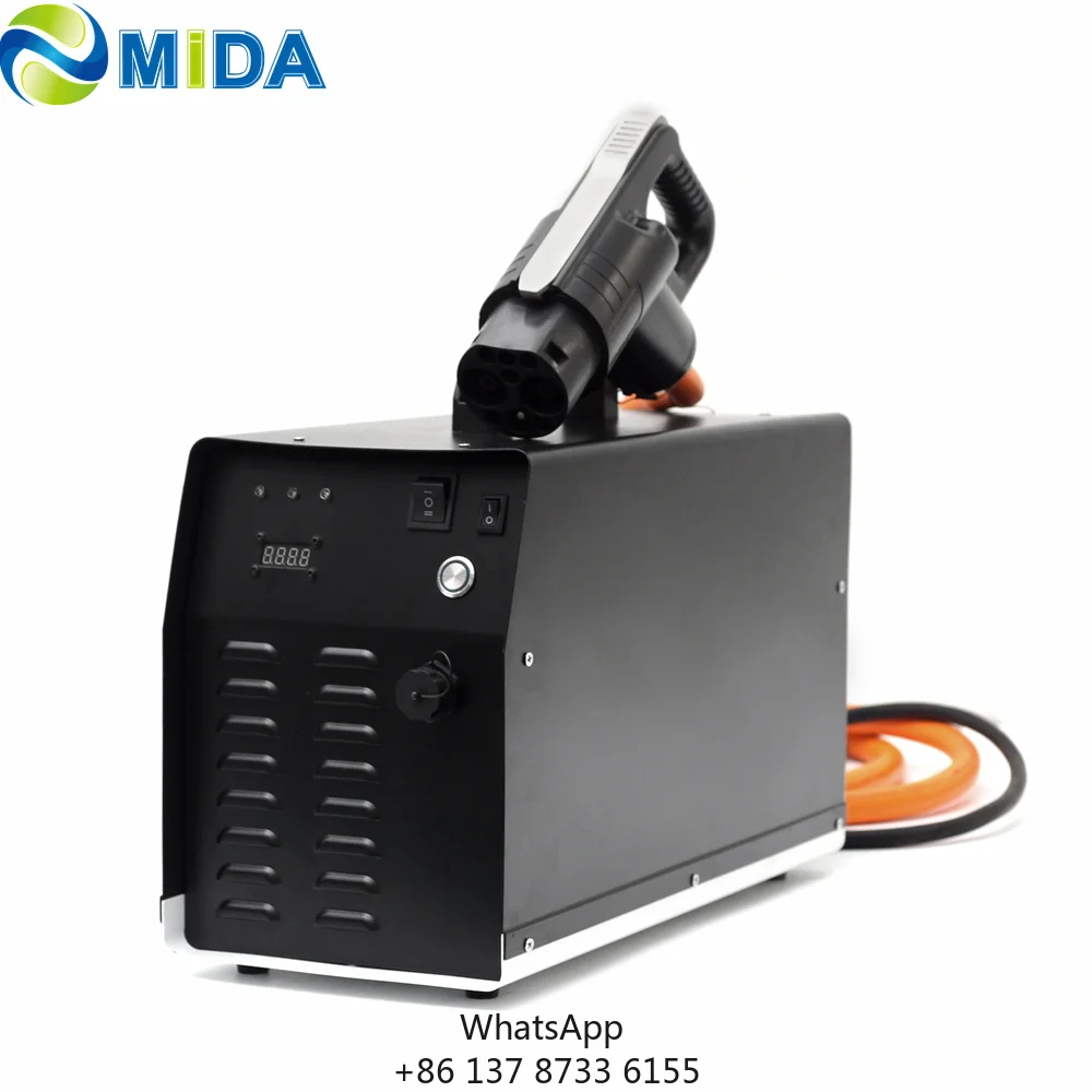 7kW Movable DC Charger Portable DC EV Charger CCS1 CCS2 GBT CHAdeMO
