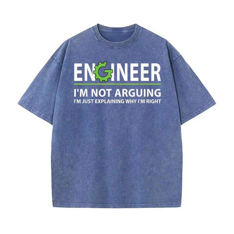 Funny Apparel Engineer I'm Not Arguing I'm Just Explaining Why I'm Right Unisex Adult T-Shirt Black Small Classic Men T Shirts