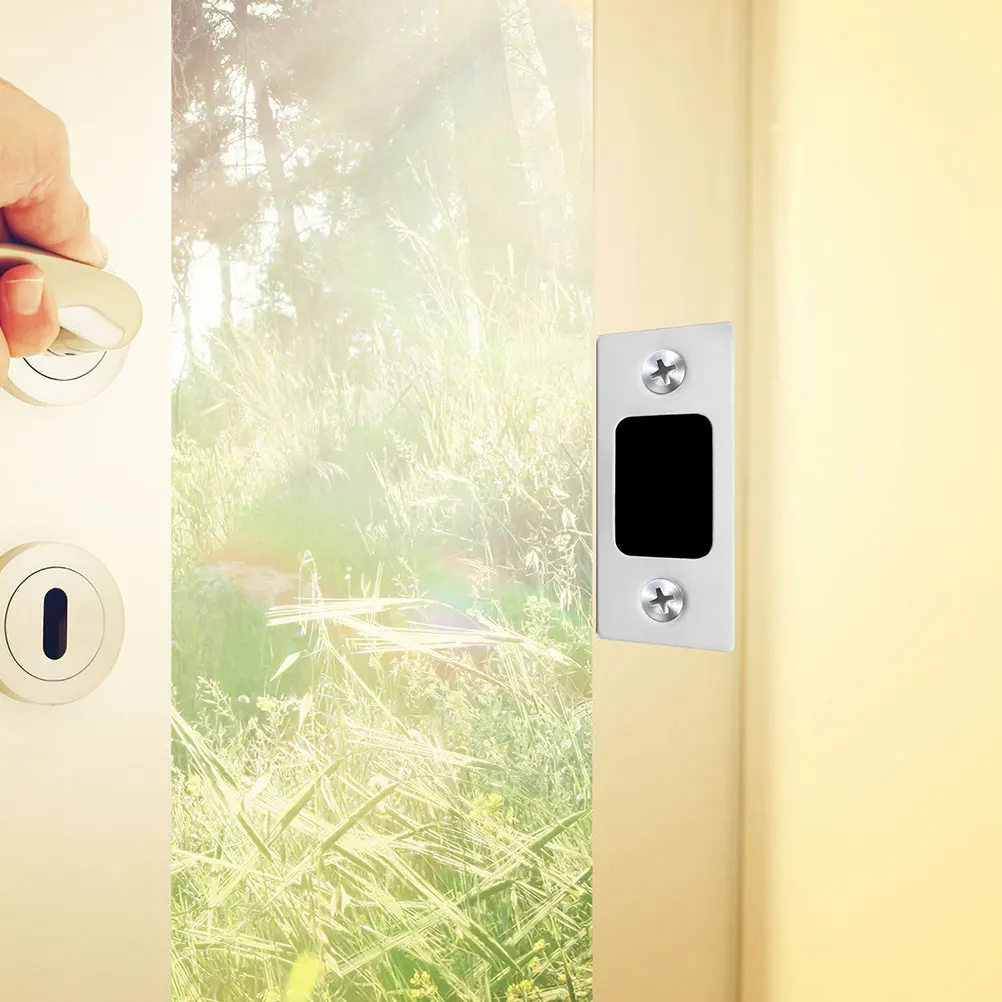 طقم تعزيز لوحة ديدبولت سترايك من الفولاذ المقاوم للصدأ للأبواب الخارجية الداخلية، غطاء لوحة حشو الثقب، الباب الأمامي