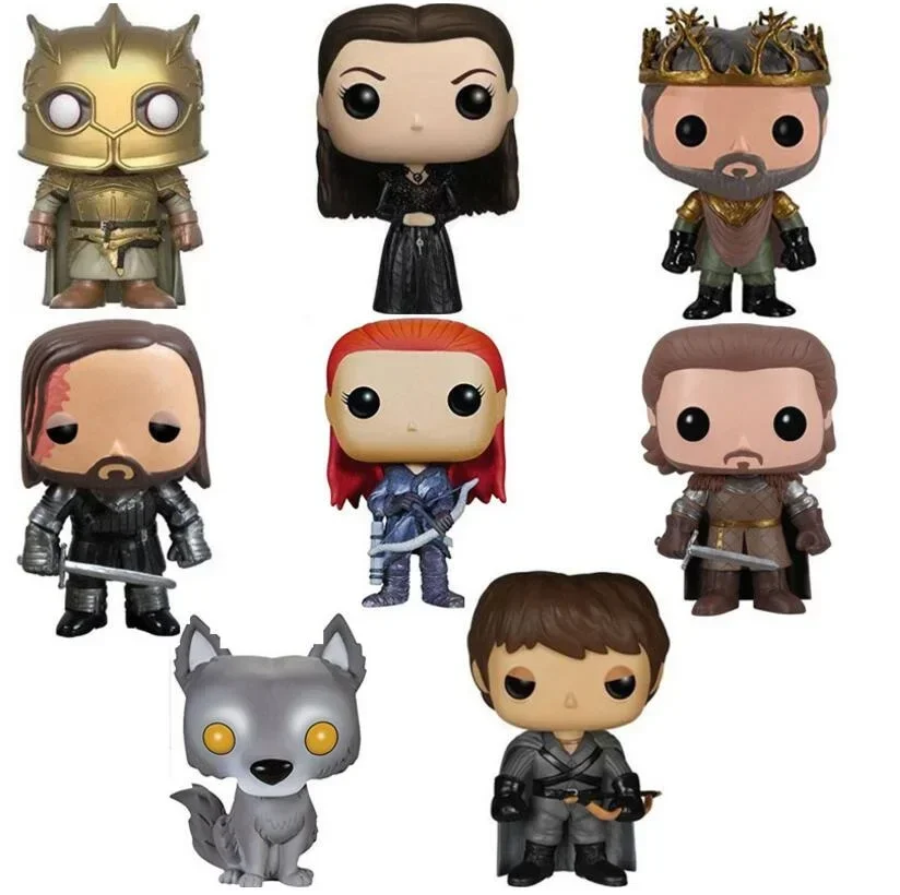 FUNKO Pop Game of  Iron Throne ARYA STARK JON SNOW DAENERYS HOUNDThrones JAIME LANNISTER Renly Lord Figure Collection Model Toys