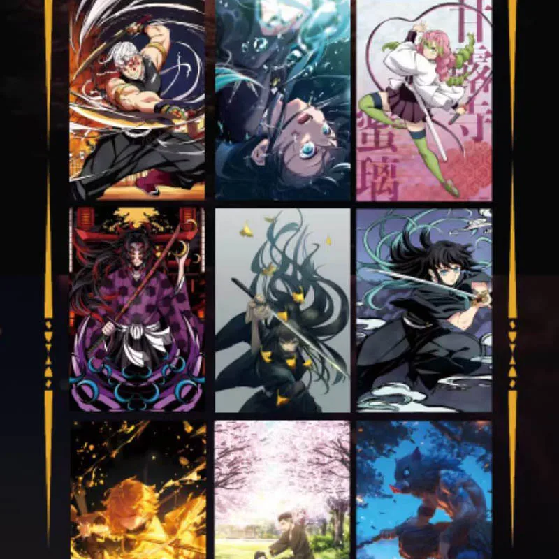 Wholesales Demon Slayer Collection Card Ruika Culture Magnetic Attraction Acrylic Crystal Stickersplaying Anime Acg Cards