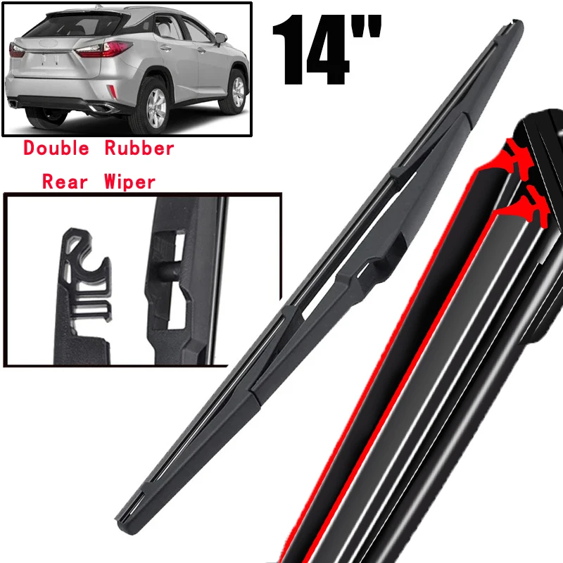 

Car Wiper 14" Rear Wiper Blade For Lexus RX300 RX400H 2008 - 2016 GX 2003 - 2009 Windshield Windscreen Clean Tailgate Window