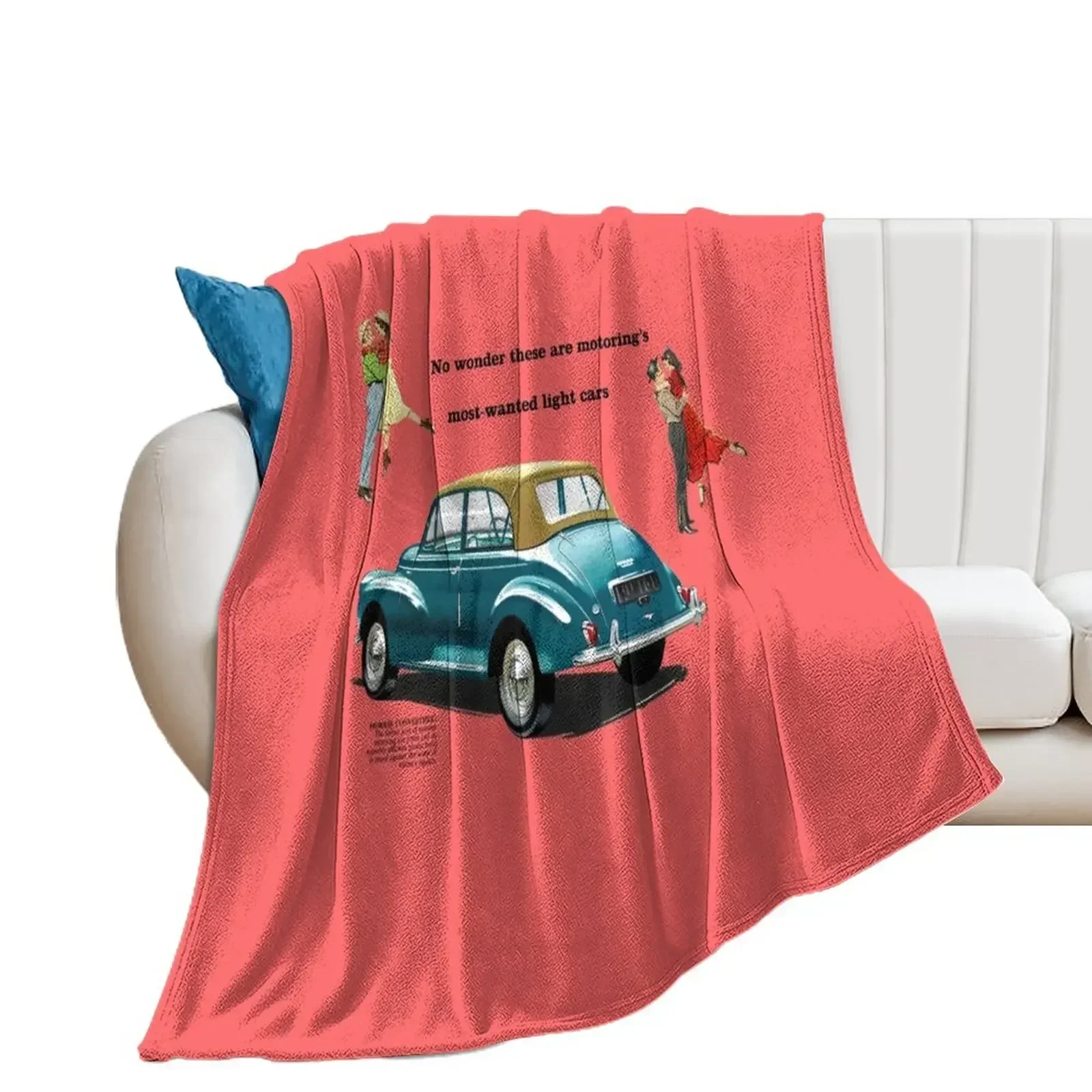 MORRIS MINOR CONVERTIBLE - BROCHURE Throw Blanket Sofas heavy to sleep Furrys Plaid Blankets