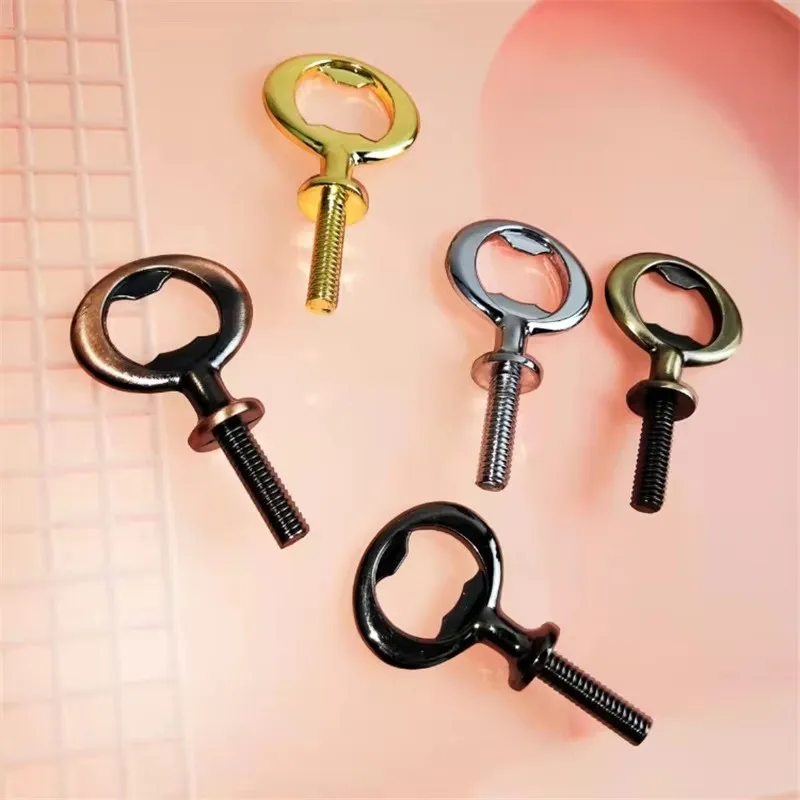 100Pcs/Lot Bottle Opener Blank DIY Beer Bottle Opener Zinc Alloy Flat Bottle Opener Inserts Threaded Beer Opener Wholesale