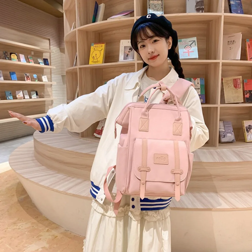 

Nylon Mommy Backpack Anti Splash Water Multifunctional Baby Diaper Bag Wear-resistant Large Capacity Mommy Shoulder Bag Mother