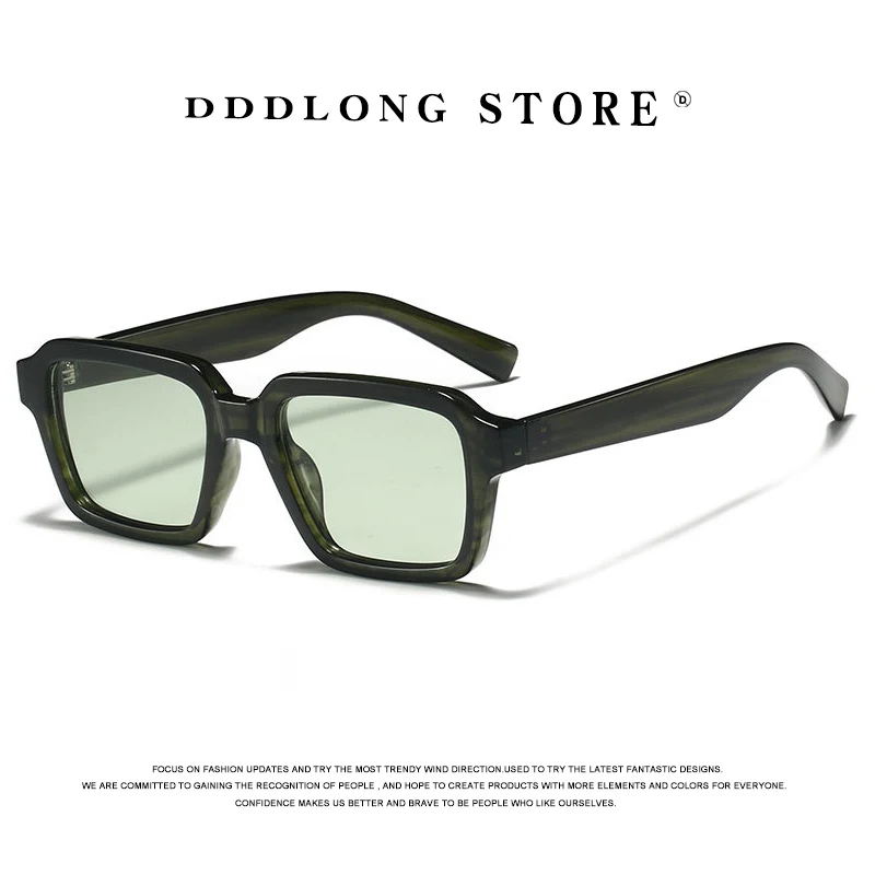 

DDDLONG Retro Fashion Square Punk Vintage Sunglasses Women Sun Glasses Classic Vintage UV400 Outdoor Travel Shades D597