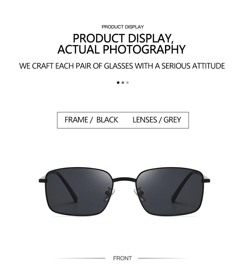 Vintage Metall-Sonnenbrille mit quadratischem Rahmen, polarisiert, Gesichtsformend & Vielseitiger Stil mit UV-Schutz 5047 – Detail 8