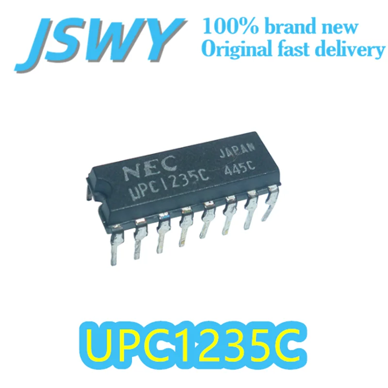 

(5/50 pieces) UPC1235C 1235C Package DIP-16 Bipolar Analog Integrated Circuit Speaker Protection Original Quick Shipping