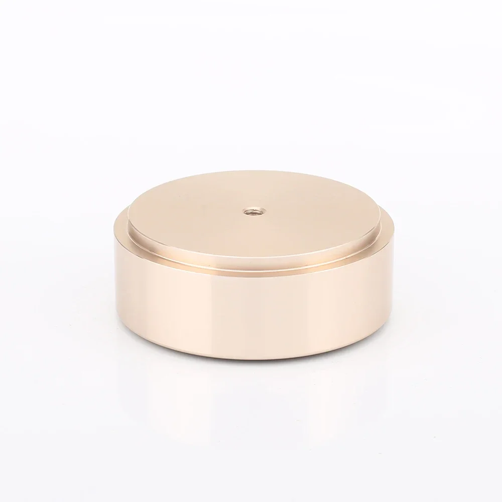 4xAudiocrast FT002 58x21mm Golden Aluminum Feet Pad For Guitar Amplifier Speaker DAC CD Player Vibration Stand Pad Base