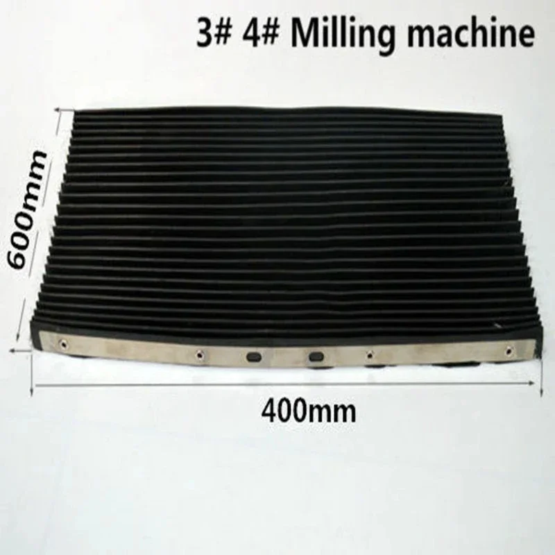 

1PC Bridgeport Milling Machine Part Accordion Type Way Mill Rubber Cover 400*600 Lathe Machine CNC Milling 1Pc Best Selling