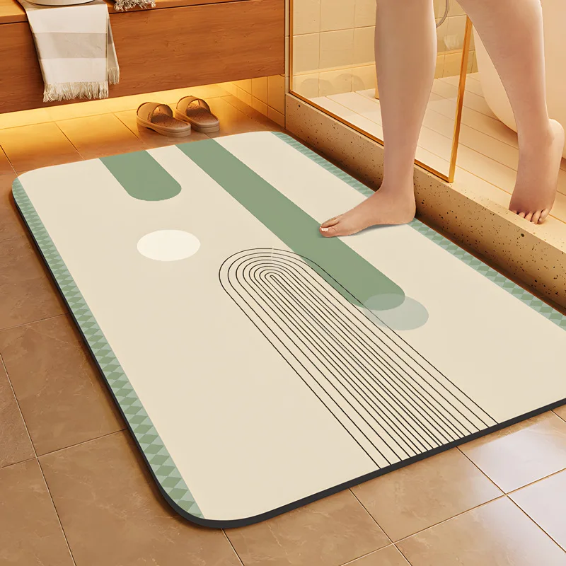 

Simple style Bathroom diatom mud absorbent mat quick dry non-slip mat for bathroom door
