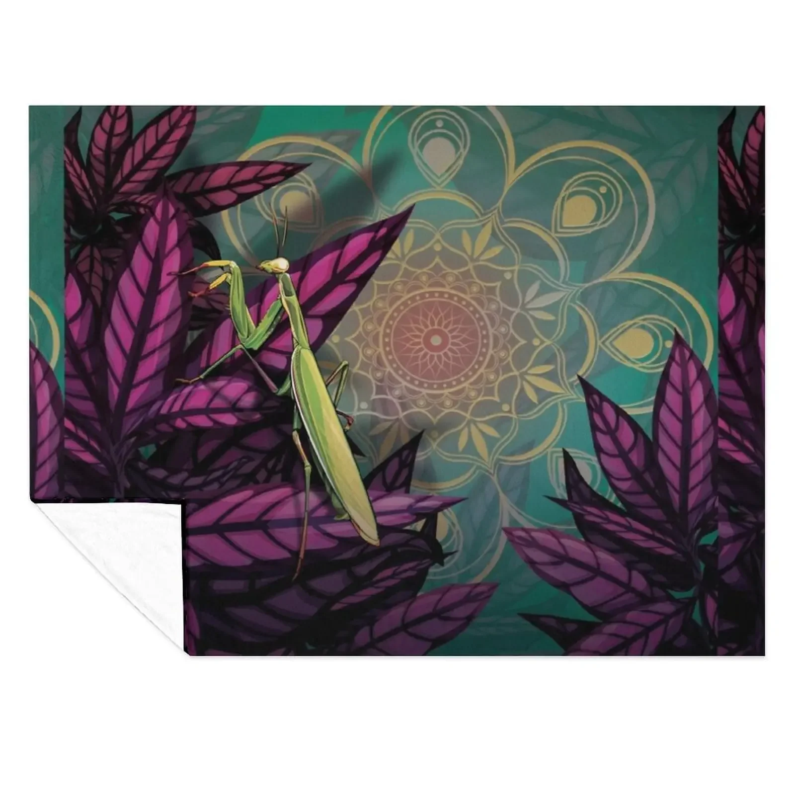 

Praying Mantis Throw Blanket Decorative Beds Sleeping Bag Blankets Sofas Of Decoration Warm Blankets