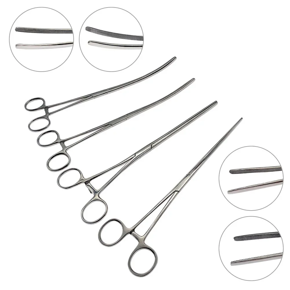 Pinça de braçadeira para intestino de estimação, alicate cirúrgico para animais de gato, cachorro, 255mm, aço inoxidável, instrumentos ortopédicos veterinários
