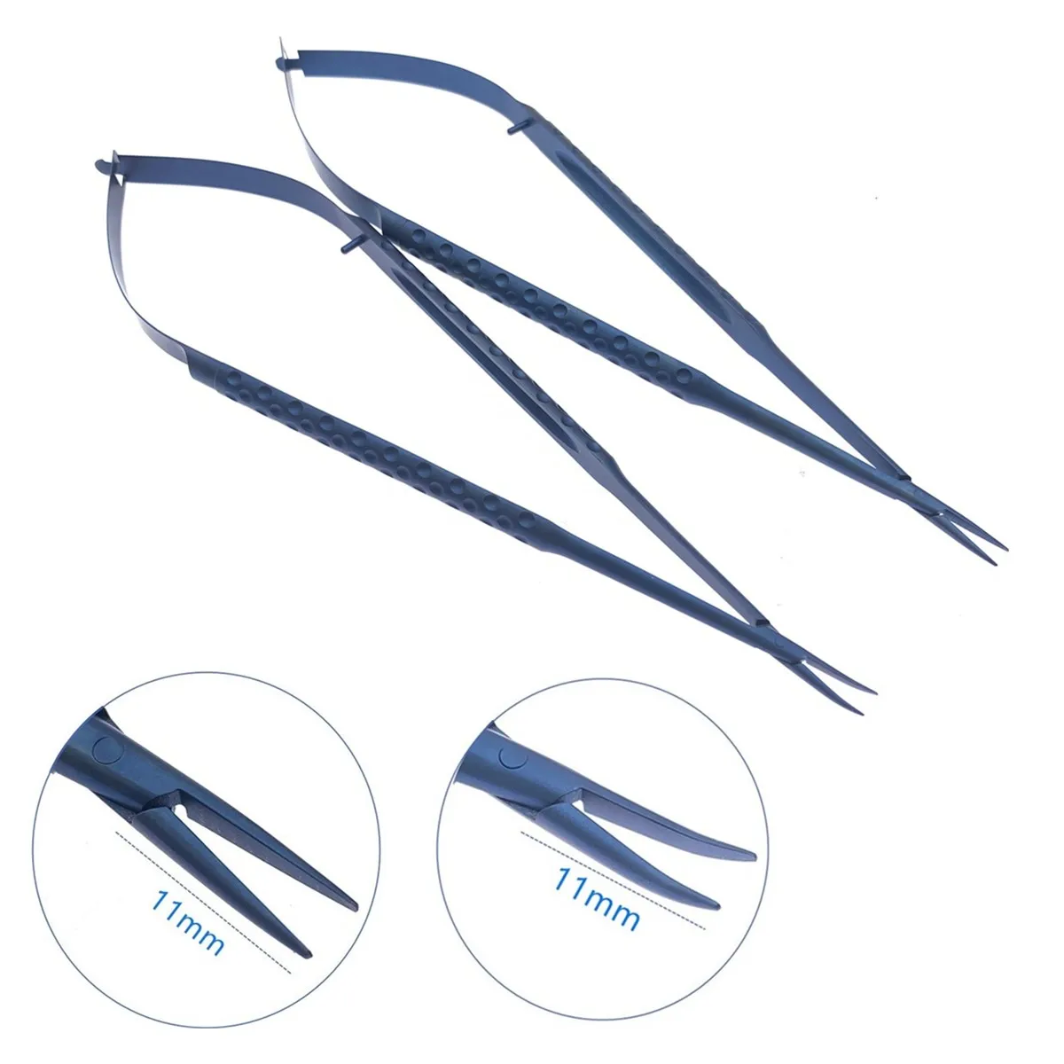 

Micro Needle Holder Micro Tweezers straight/curved Titanium Microscopic Neurosurgery Surgical Forceps