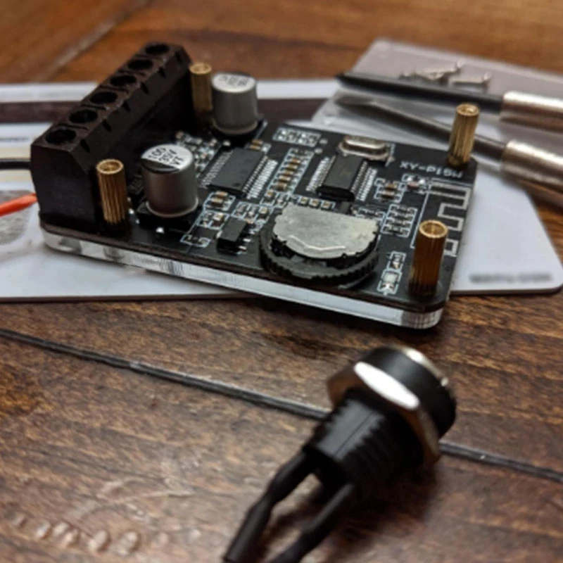 Top Deals 2X 20W Stereo Bluetooth Power Amplifier Board 12V / 24V High Power Digital Power Amplifier Board XY-P15W Without Shell