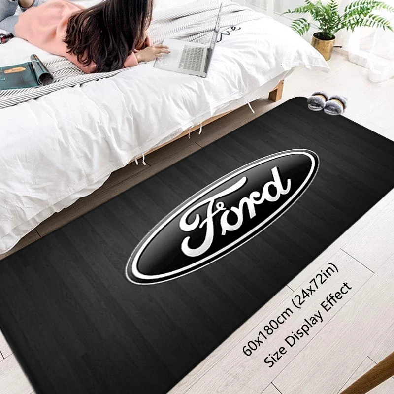 Welcome Mats Fords Mustang Bedside Mat 50 Years Entrance Doormat Floor Mat Anti Slip Home Decor Kitchen Hallway Carpets Foot Mat